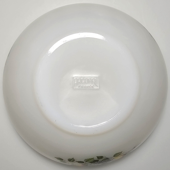 🇨🇵 Vintage Arcopal France "Fruits de France" Milk Glass Serving Bowl - Picture 8 of 13